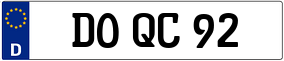 Trailer License Plate
